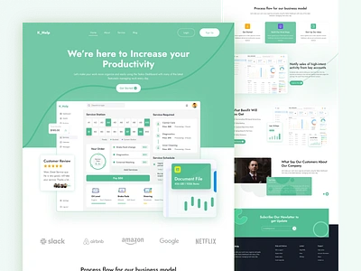 SaaS Landing Page for business 2022 agency agency landing page agency website clean concept ecommerce habib landing page landingpage minimalist sass sass website sass website design ui ui design uiux design website