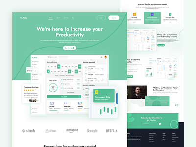 SaaS Landing Page for business 2022 agency agency landing page agency website clean concept ecommerce habib landing page landingpage minimalist sass sass website sass website design ui ui design uiux design website