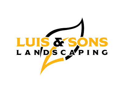 Luis & Sons Landscaping art boston branding city creative design identity logo sports colors typography vector