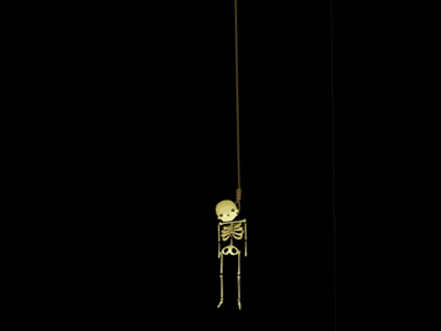 Hanging Skele animation character design gif illustration video game