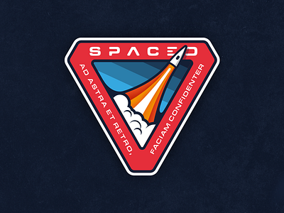 SPACED mission patch branding latin logo mission patch patch spacedchallenge travel company