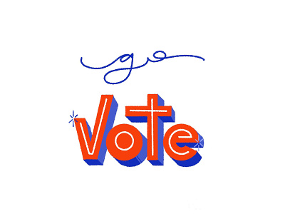 go vote design lettering procreate typography vote voting