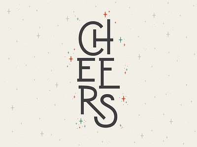 CHEERS! cheers design art holiday holiday card lettering typography