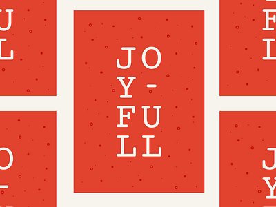 Joyful design design art festive fun holiday holiday card lettering new red typography vector