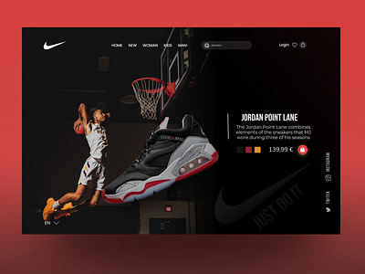 Nike web concept design nike ui ux web