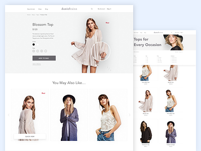 Product Page e commerce ecommerce fashion product shop store ui web