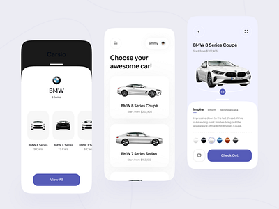 Car Store Mobile App design ui ux