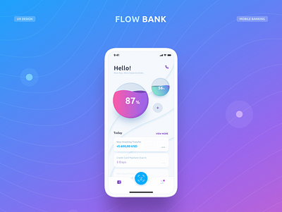 Flow Bank UX Design design ux