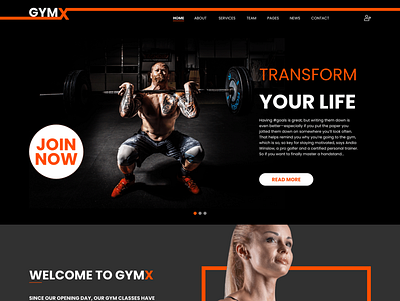 Gym branding design ui ux