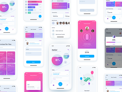 Flow Bank UX Design design illustration ui ux