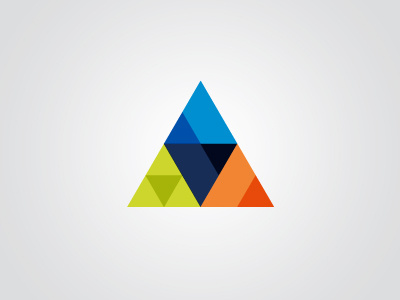 Colour triangle colour icon shapes