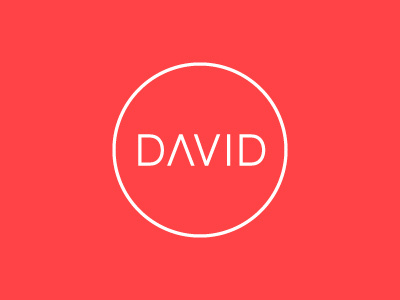 DAVID logo personal typography