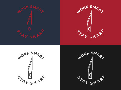 Work Smart button illustrator line art logo t shirt vector