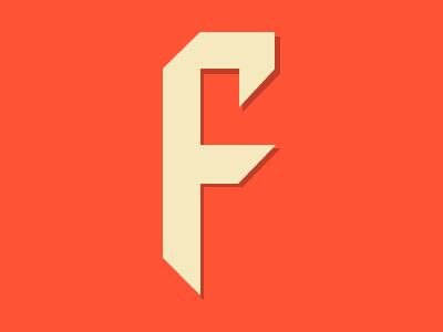 Modular F font geometric letter modular type typeface vector