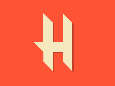 Modular H font geometric letter modular type typeface vector