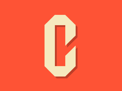 Modular C font geometric letter modular type typeface vector