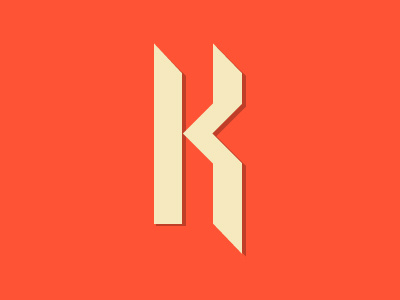 modular k font geometric minimalist modular simple typography vector