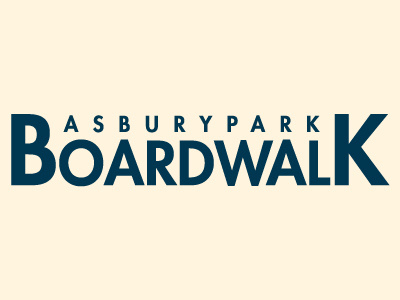Asbury Park Boardwalk Logo branding futura identity logo typography vector