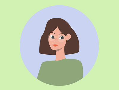 avatar avatar character girl green illustration vector