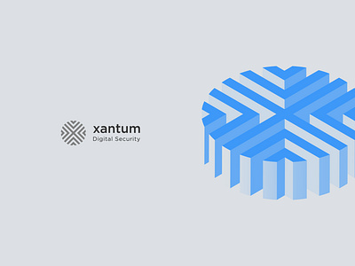Xantum Logo brand branding design graphic logo ui ux vector