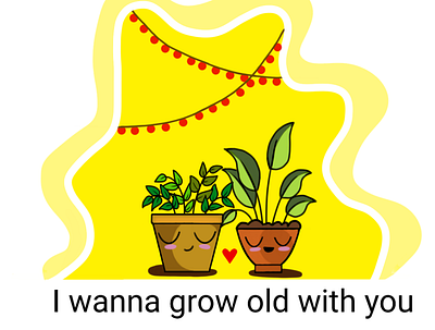 I wanna grow old with you artist branding design digital digitalart digitalartist graphicdesign graphicdesigner illustration illustrator logo painting photoshop