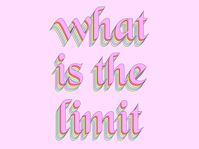 What is the limit design font illustration lettering lettering art roccano text