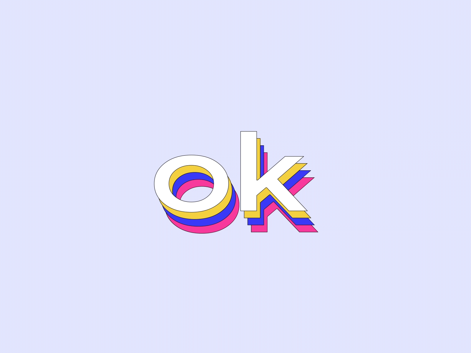 Ok 👌 after effects animation design motion motion design motion graphic motion type ok roccano typo typography