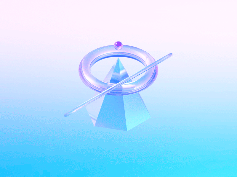 Balance 💎 3d animation c4d cinema 4d cycle geometric geometry illusionist life loop loop animation photoshop render roccano space time