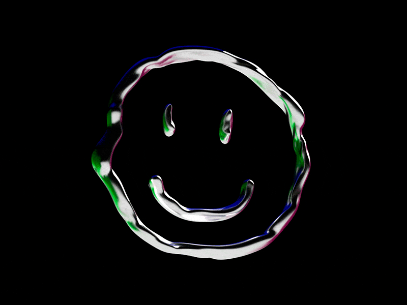 Smile 😌 3d animation blender branding chrome design emoji illustration logo motion nft nftart nftcollectors octane render roccano smile smiley face vector