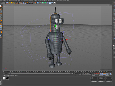 Bender WIP 3d bender c4d cartoon futurama robot roccano wip