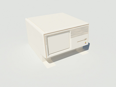 Apple Lisa WIP 3d 80s apple c4d computer hardware lisa mac render roccano vray