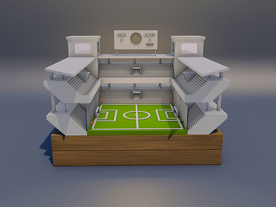 English Stadium 3d c4d english football render roccano soccer stadium