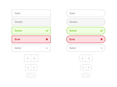 Simple Ui buttons clean design download free input minimal roccano sketch ui