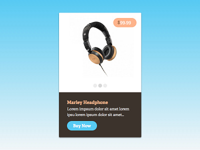 Marley design ecommerce headphones marley product roccano shop ui ux widget