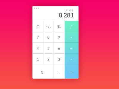 Calculator calculator dailyui design interface ios math roccano ui