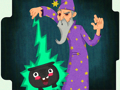 Mago Loco art crazy illustration illustration for children kids magic wizard