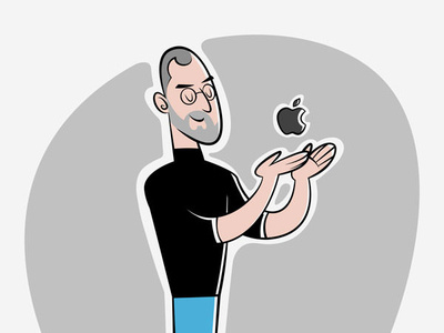 Steve Jobs apple art ceo illustration ios steve jobs vectorial