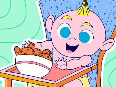 Jack Jack cookies art baby cute gsus illustration illustration for children jack pixar art the incredibles
