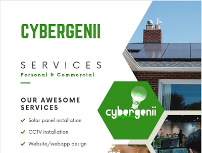 Cybergenii app branding illustration