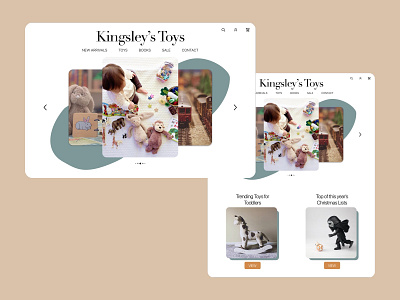 Toy Store Landing Page dailyui design kids landing page ui visual design website