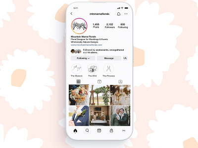 Instagram Profile Page app branding design instagram ios profile social media ui visual design