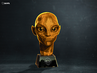 And the Golden Alien Award goes to... (?) alien award bitcoin crypto cup design ethereum golden graphic design nft photoshop trophie