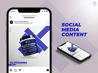 Social Media Content - Instagram Post brand branding facebook graphic design gym instagram sports supplements trainning twitter