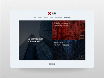 SIIM - Engineering website UI Design branding design engineering figma graphic design illustration ui ux