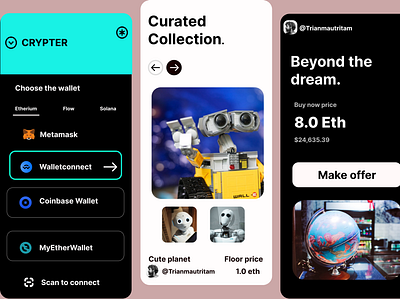 Mar crypto app app design binance crypto crypto currency cryptocurrency ethereum mobile app ui web app