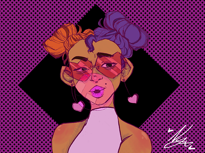 SpaceBuns 2d illustration