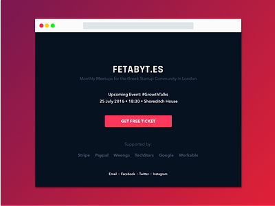 Fetabytes Website browser fetabytes greece greek london meetup minimal sponsors startup tech ticket website