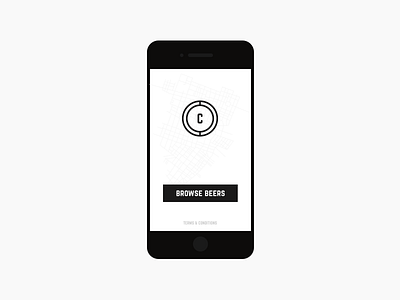 Cellar - iOS App [wip] app beer beers delivery ios logo minimal mobile simple splash screen startup ui