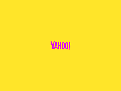 Yahoo Rebranding bebas neue branding logo logomark purple simple typography wordmark yahoo yahoo!