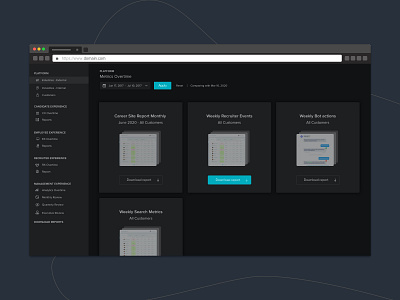 Report download screen design sketch ui